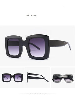 Square Oversized Sunglasses with UV Protection