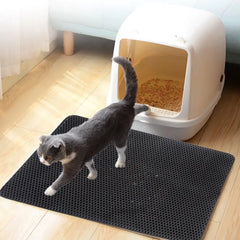 Cat Litter Mat Double Layer Waterproof Urine Proof Trapping Mat